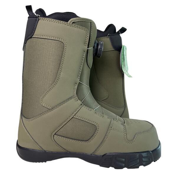 DC Phase Snowboard Boots BOA Mens 9, Women's 10.5 Olive Green Black - Picture 3 of 16